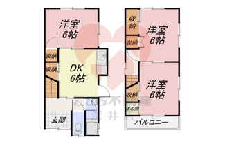 【間取り】 | 大東市北条５丁目戸建