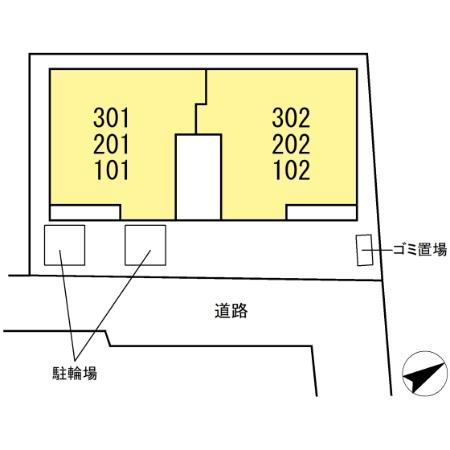 Resi NOIR(レジノワール)の区画図