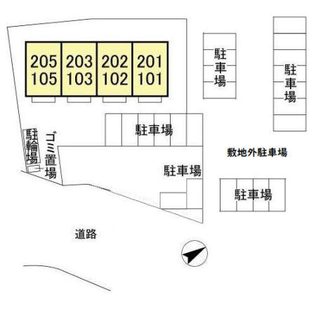 シルクガーデンの区画図