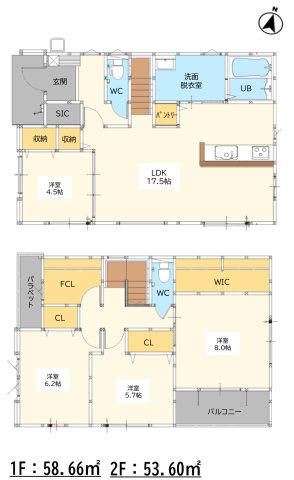 久留米市南４丁目の新築一戸建の間取り|家族のコミュニケーションも増えるリビング階段です。「ただいま！」「おかえり！」が聞こえる明るい家庭♪
