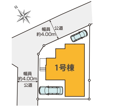 桶川市朝日2期　新築一戸建て　KEIAI GRACE　01の前面道路含む現地写真|1/23撮影