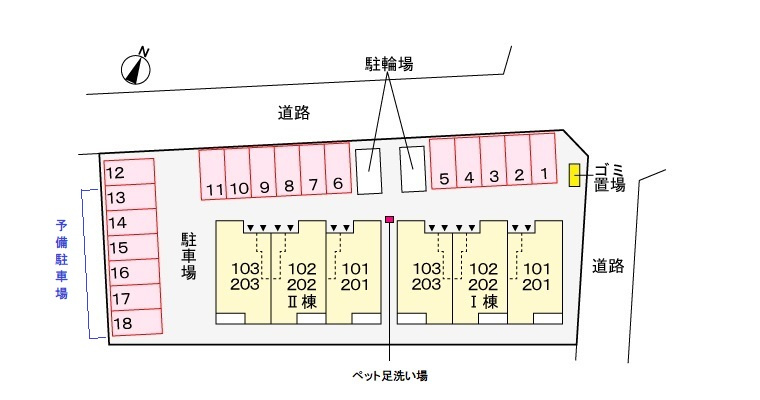 グランツ・マルシバ 6の区画図