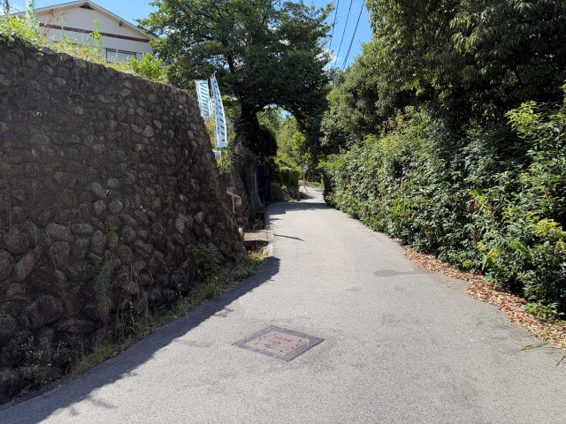 【ヴィレッタの杜】上甲東園1丁目C　土地の前面道路含む現地写真|前面道路含む現地写真です