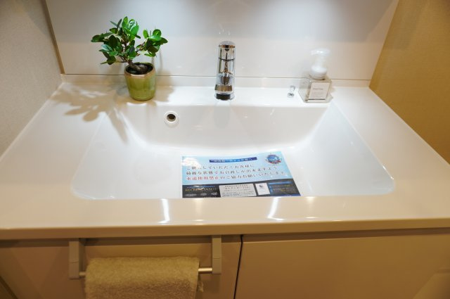 日商岩井草加マンションの独立洗面台