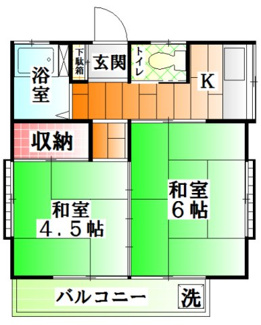 【間取り】 | 鈴木コーポ7号棟