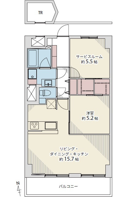 新明治橋マンションの間取り