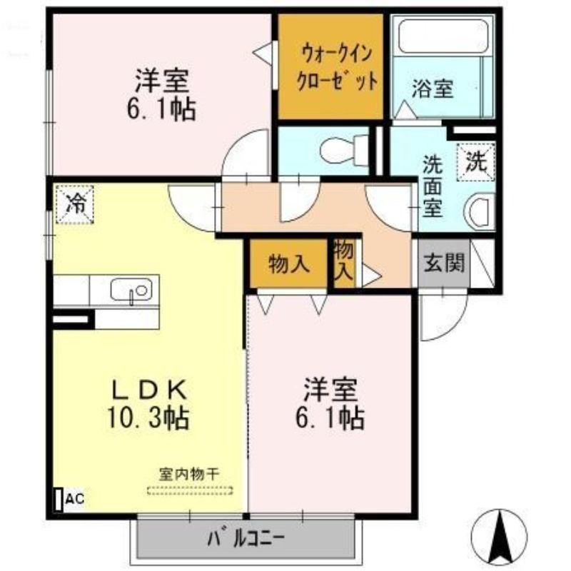 グレイス（百々町）の間取り