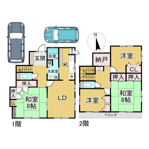 泉南郡熊取町希望が丘3丁目戸建の間取り