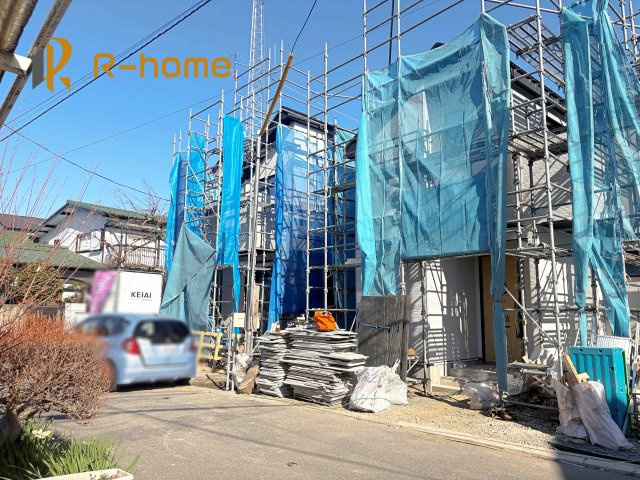 流山市東深井17期　新築戸建て　1号棟の外観|2026年2月完成予定！近隣の同仕様完成物件をご見学いただけます♪