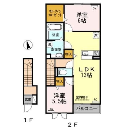 ゴールドバレーⅡの間取り
