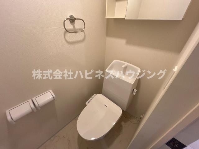 （仮称）柏市篠籠田　新築アパートのトイレ|シャワー付トイレ（イメージ）