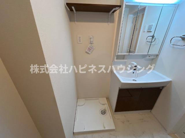 （仮称）柏市篠籠田　新築アパートのその他|洗濯機置場（イメージ）