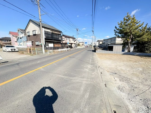 川越市宮元町　建築条件なし売地　西武新宿線『本川越駅』バス10分　【川越小学区】の前面道路含む現地写真