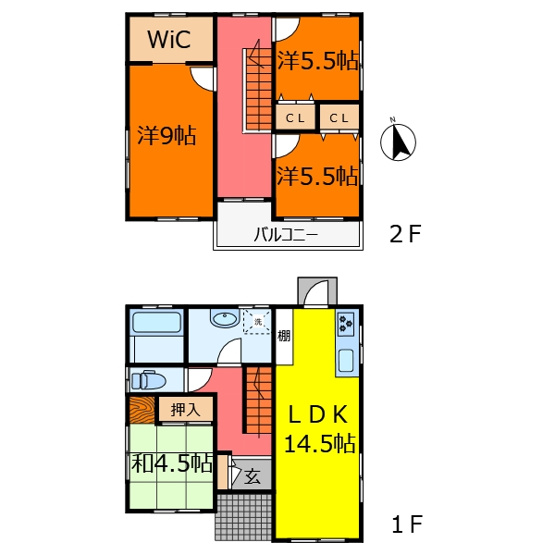 【間取り】 | 中古戸建　中央市中楯 | 間取り