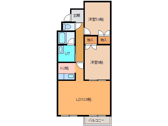 クレアコートⅡの間取り