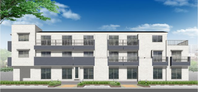 南行徳レジデンスの外観パース