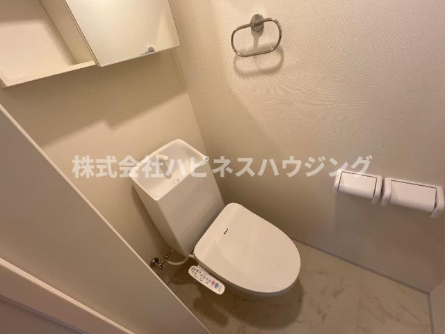 （仮称）柏市篠籠田　新築アパートのトイレ|シャワー付トイレ（イメージ）