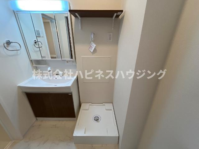 （仮称）柏市篠籠田　新築アパートのその他|洗濯機置場（イメージ）