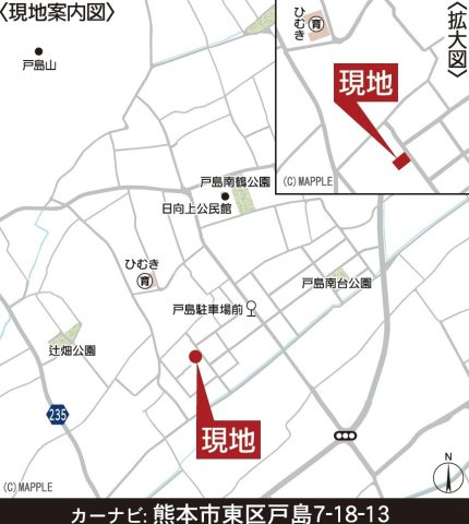 クレイドルガーデン／東区戸島第８／１号棟の地図