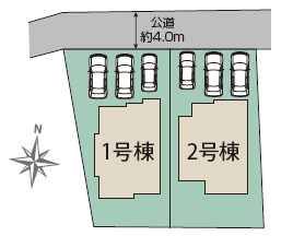 仲介手〇料不要　ブルーミングガーデン合志市須屋17期【西合志東小・西合志南中】の区画図