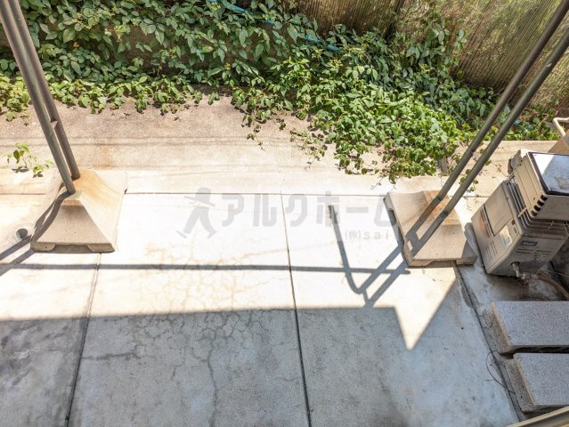 リーフハイツ玉手町のバルコニー