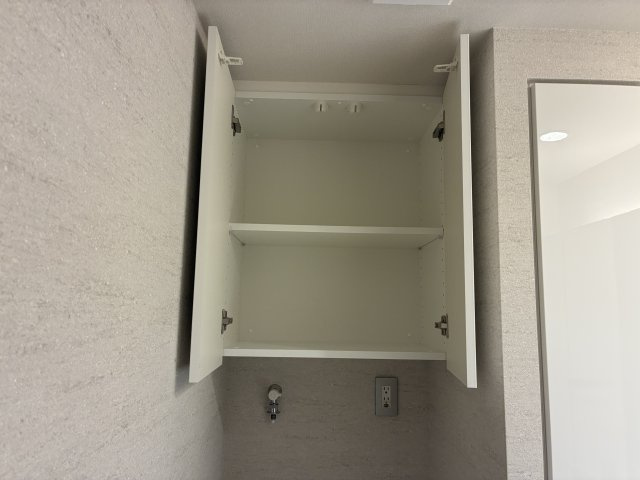 バースシティ・ザ・マーク鷺沼のランドリースペース|収納：上