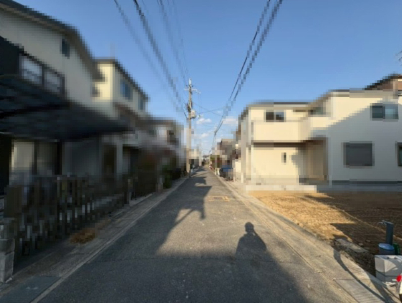 乙訓郡大山崎町大山崎鏡田2期　　の前面道路含む現地写真|落ち着いた住宅街です◎