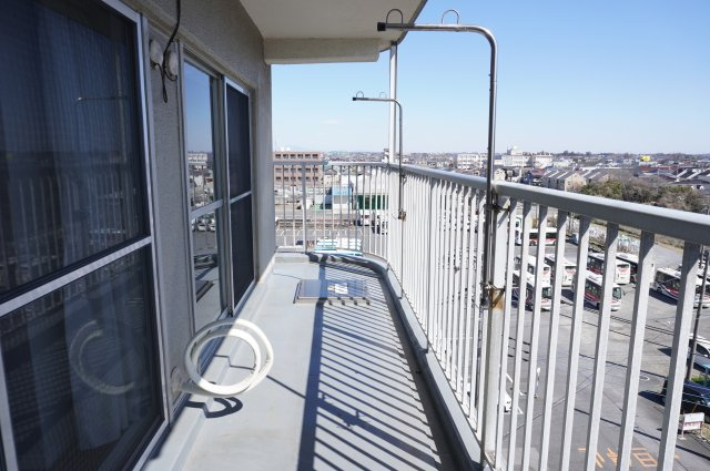 シャルム北越谷Ｂ棟のバルコニー