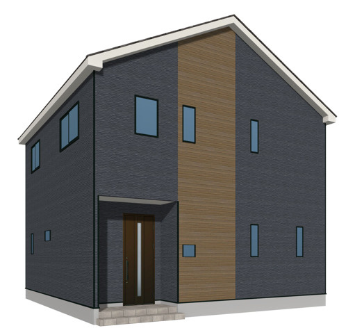 仲介手〇料不要　クレイドルガーデン北区清水新地第6【城北小・清水中】の外観パース|外観パースです