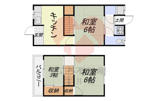 【間取り】 | 寝屋川市明和１丁目貸家