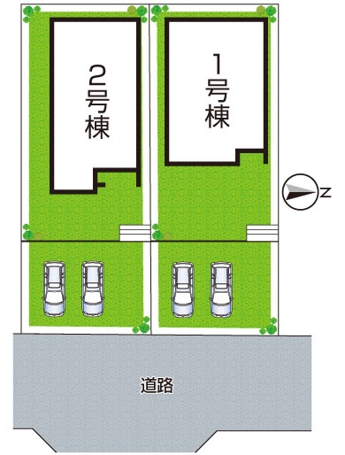 ●29(土)30(日)現地案内可能！　北葛城郡上牧町片岡台　全2邸　の区画図|全2区画