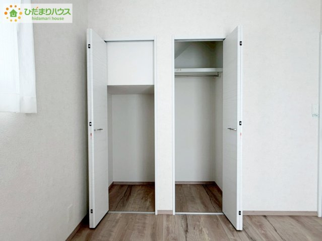 郡山市小原田２丁目　新築戸建　の収納|全室にクローゼットが付いていて、お部屋の住空間もスッキリ広々つかえそうです(^^)/