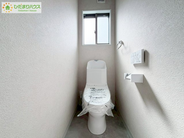 郡山市小原田２丁目　新築戸建　のトイレ|トイレは1F、2F共に完備！取り合いになることがありませんね(^^)/