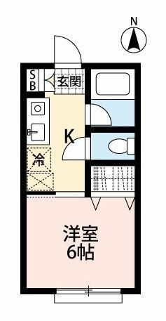 東村山市秋津町５丁目のアパートの間取り