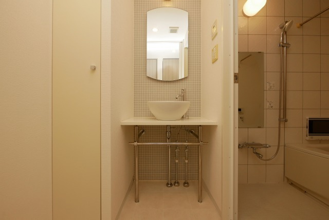 ディアグランデ難波東の独立洗面台