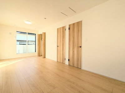 【寝室】 | 葛飾区西水元４丁目の新築戸建 | ～将来的に間仕切り可能な主寝室写真～