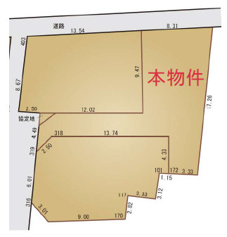 伊勢原市笠窪　中古戸建の区画図