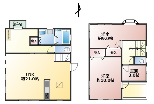 【間取り】 | 東金市田間　中古戸建