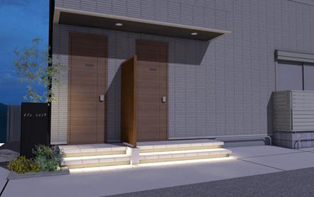 仮称　下町メゾンのエントランス