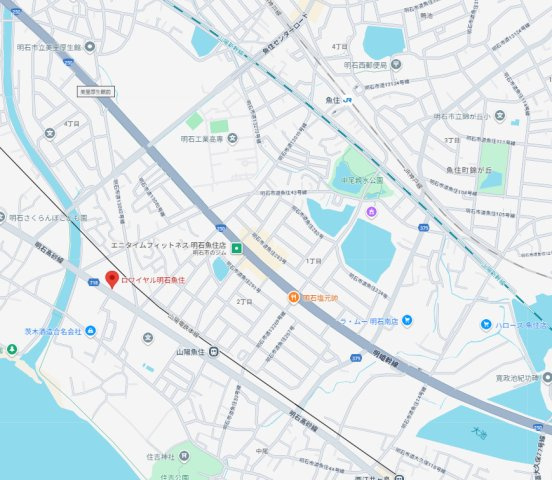 ロワイヤル明石魚住　6階の地図
