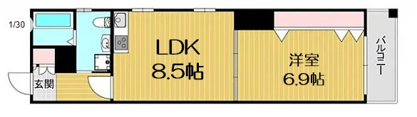 【間取り】 | ボーベル長堀