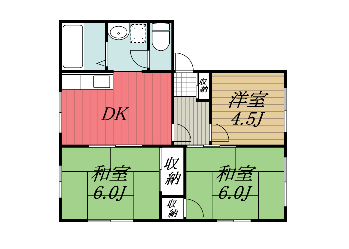 【間取り】 | メゾンドウエストB