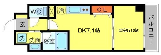 【間取り】 | BRAVI南堀江