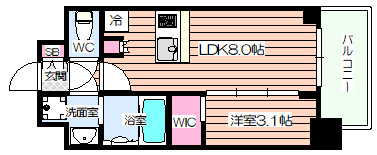 【間取り】 | エスリードレジデンス ザ・グラン大阪福島クラス