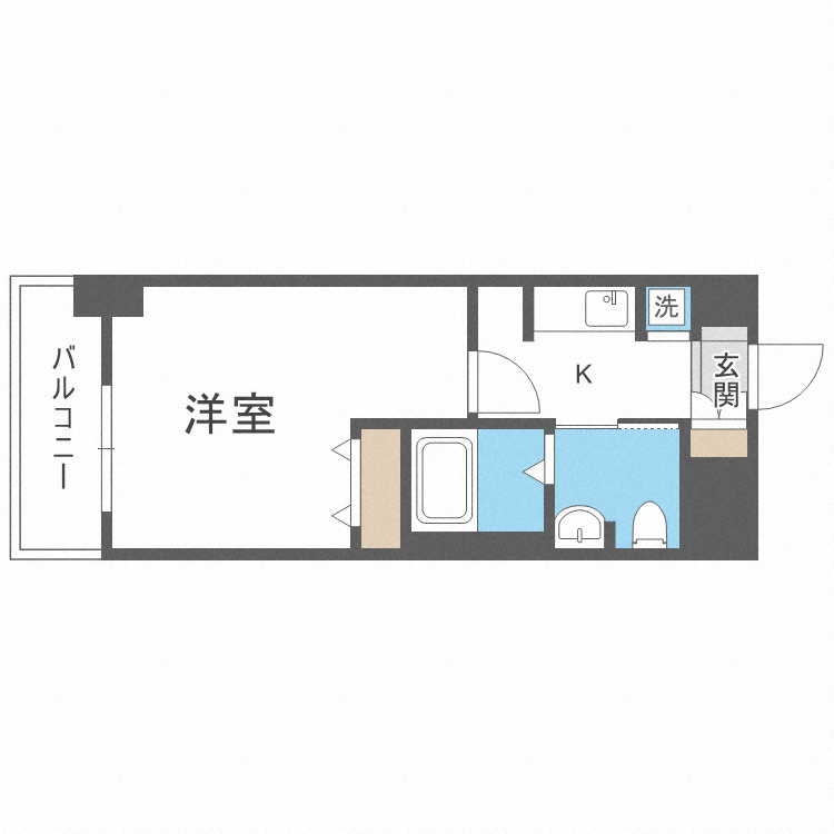 メゾン夕陽ヶ丘の間取り