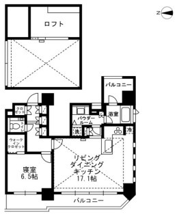 最上階ロフト付きです