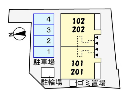【区画図】 | ラポルテルージュ2(ラポルテルージュツー)