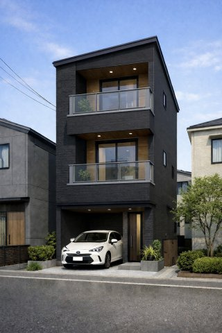 建築条件付き土地　大東町の外観|【完成イメージ】※ご要望の間取り条件により外観の印象は変わります
