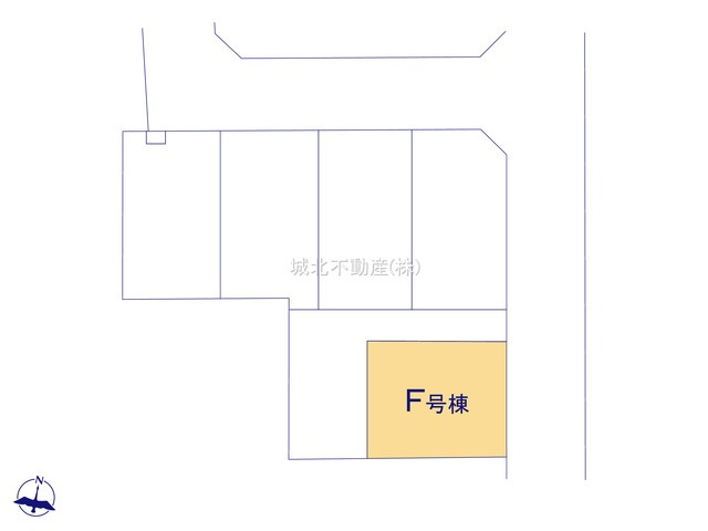 練馬区大泉学園町1丁目 全6棟 F号棟の区画図