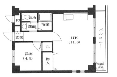 栄ハイツ王子公園の間取り